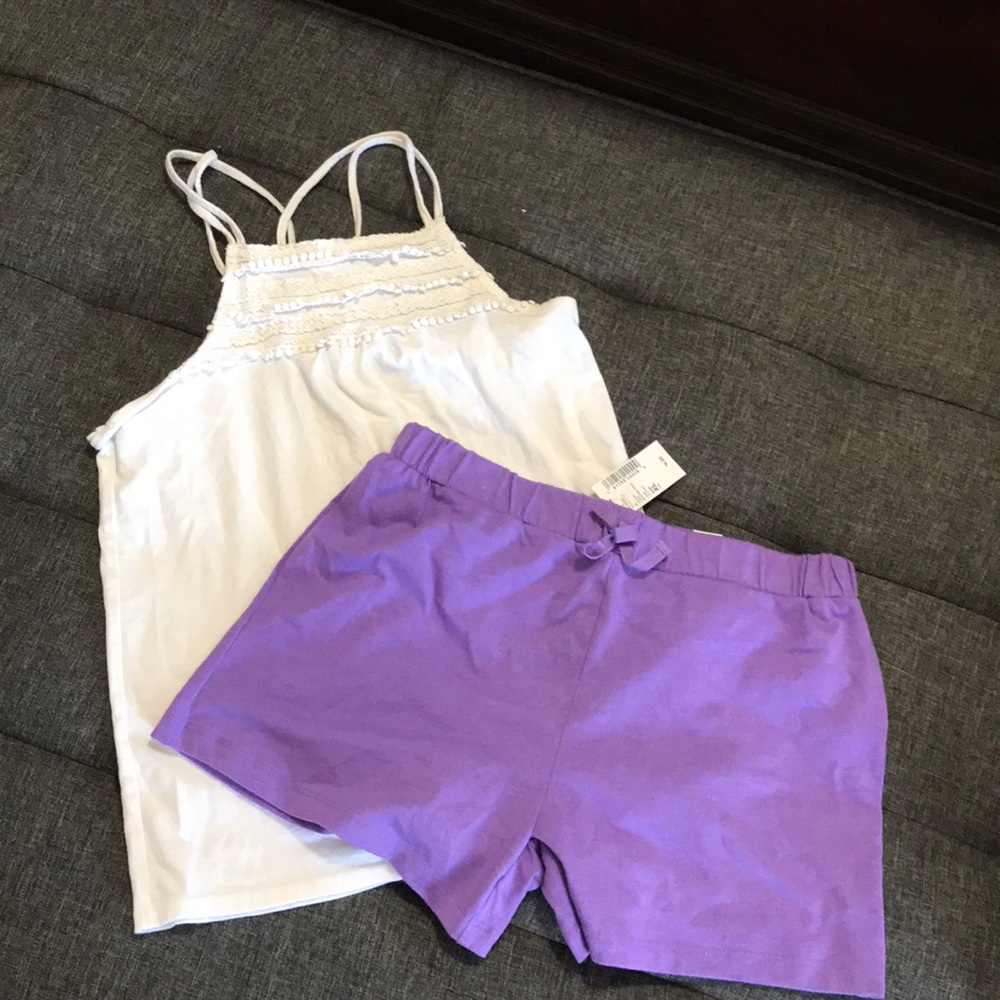 Girls children’s place shorts and tank top